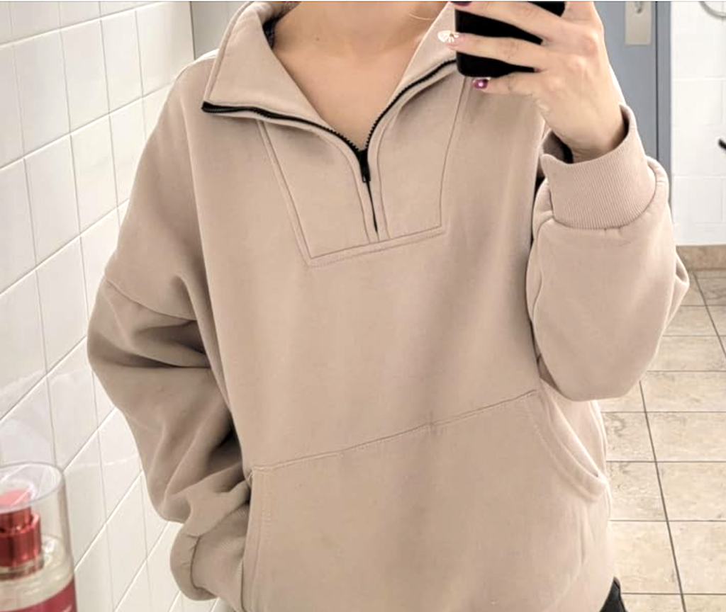 Brown pullover sweatshirt