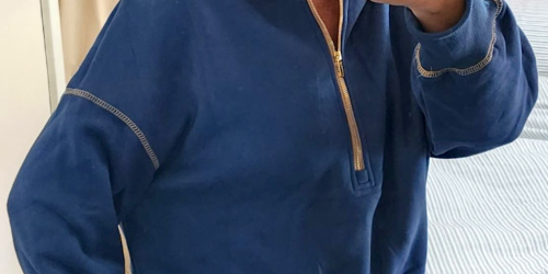 Women’s Half-Zip Hoodie Just $19.99 Shipped on Amazon (Regularly $40)