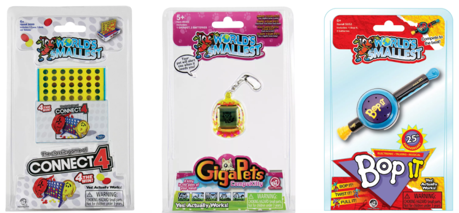 3 tiny toys