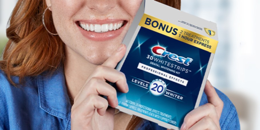 Crest Whitestrips 20-Count + 2 Express Treatments Just $27.99 Shipped for Prime Members (Reg. $46)