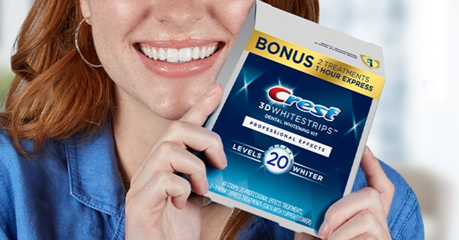 Crest Whitestrips 20-Count + 2 Express Treatments Just $27.99 Shipped for Prime Members (Reg. $46)