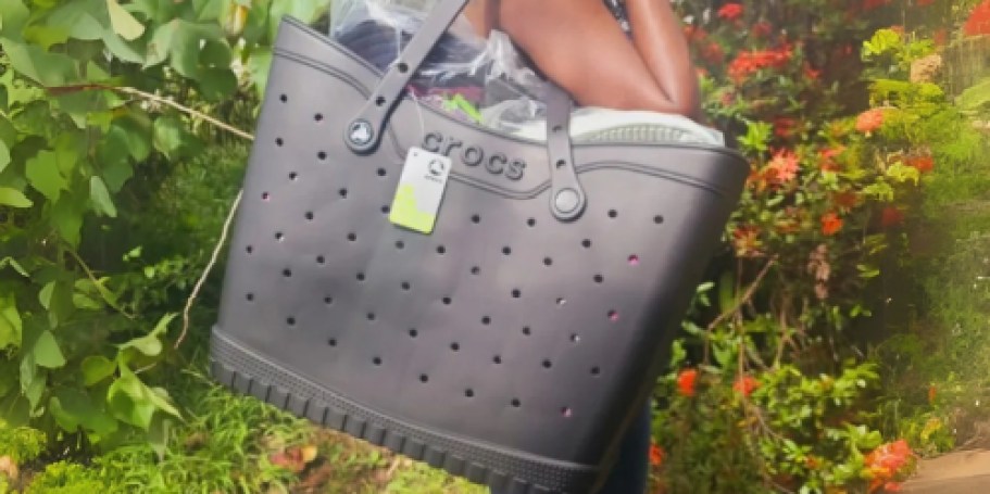 EXTRA 50% Off Crocs Tote Bags (Just $34.99 Shipped for a Bogg Bag Alternative!)