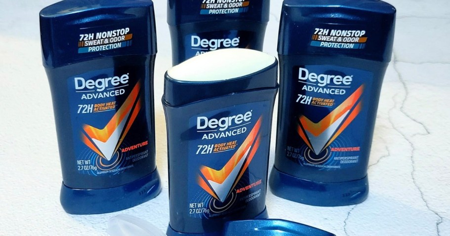 Degree Men’s Deodorant 4-Pack Only $8 Shipped on Amazon (Regularly $20)