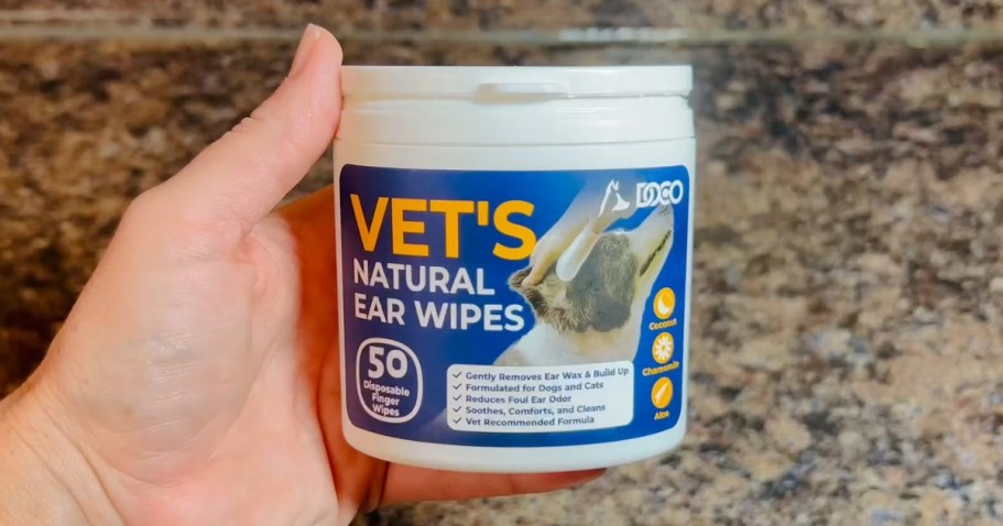 Natural Pet Ear Wipes Just $1.99 Shipped on Amazon (Reg. $7) | Cleans Ears & Reduces Irritation