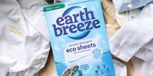 Earth Breeze Laundry Sheets 60-Count Just $12 Shipped (Over 47K 5-Star Reviews!)