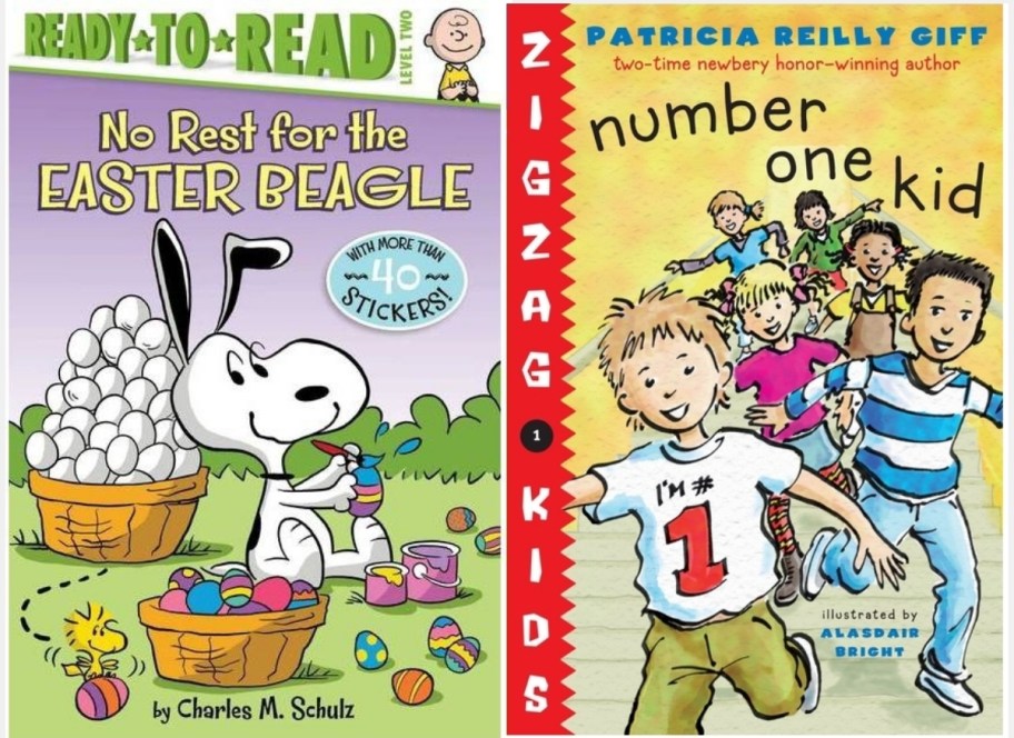 book covers for easter beagle and number one kid