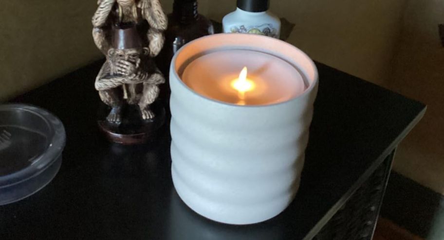  flameless candle diffuser displayed on the table