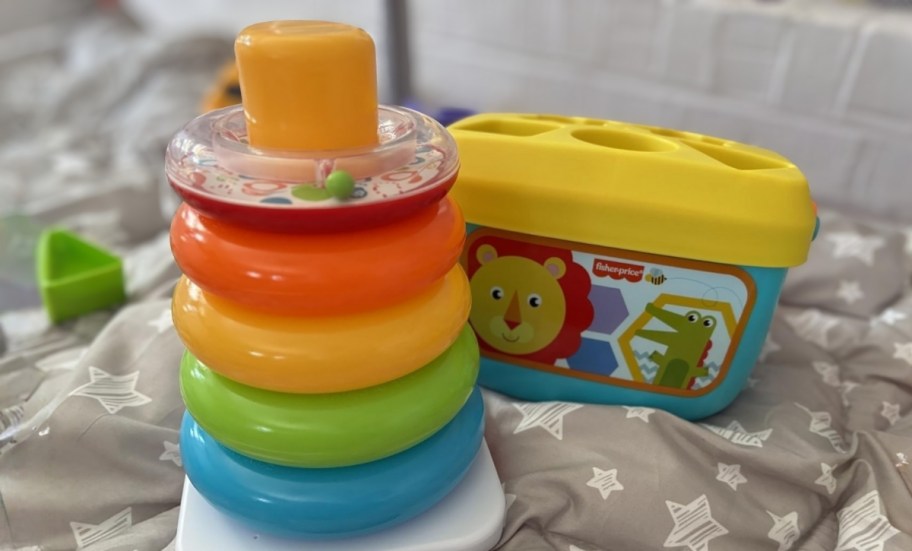 fisher price rock a stack and block sorting toys