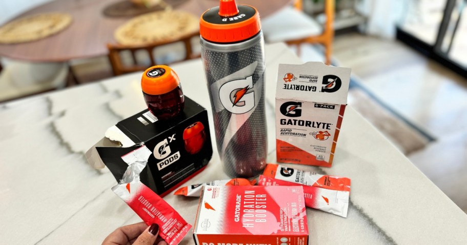 Gatorade Hydration Sticks 48-Count AND Water Bottle JUST $24 Shipped ($78 Value!)