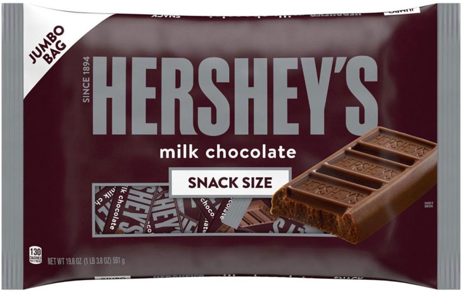 hersheys jumbo snack size bag of candy