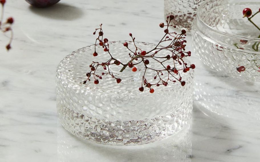 h&M small textured glass vase