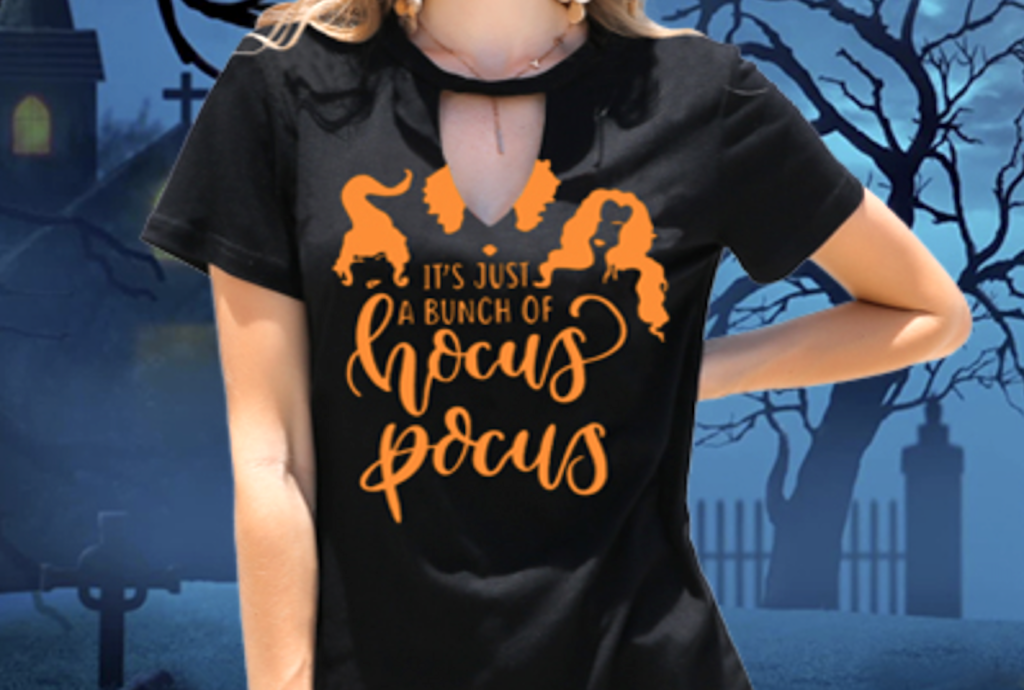 Hocus Pocus Women's Halloween Shirts from 4.99 on Amazon (Reg. 20
