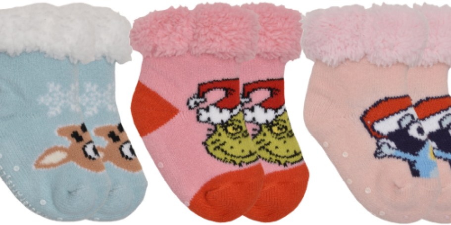 Toddler Character Christmas Socks Only 99¢ on Walmart.com