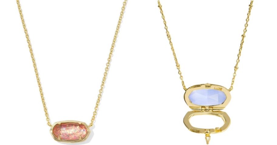 kendra scott elisa necklace and color bar pendant 