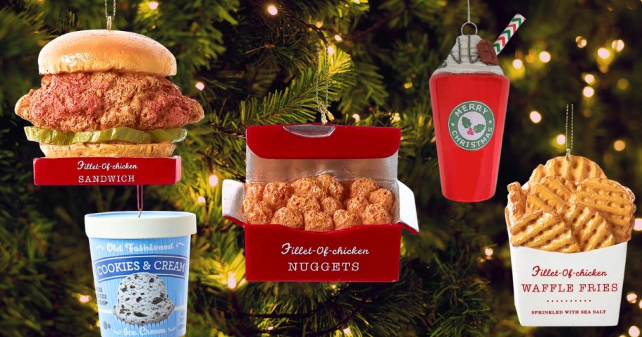 Kohl’s Food-Themed Christmas Ornaments from $3 (Chick-fil-A & Starbucks Inspired!)