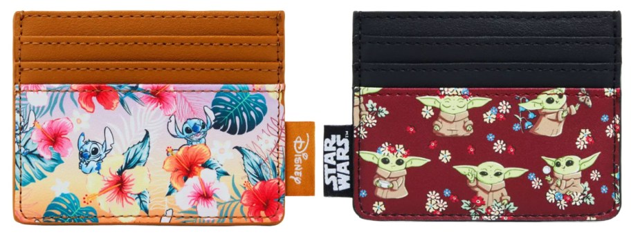 stitch and grogu cardholders