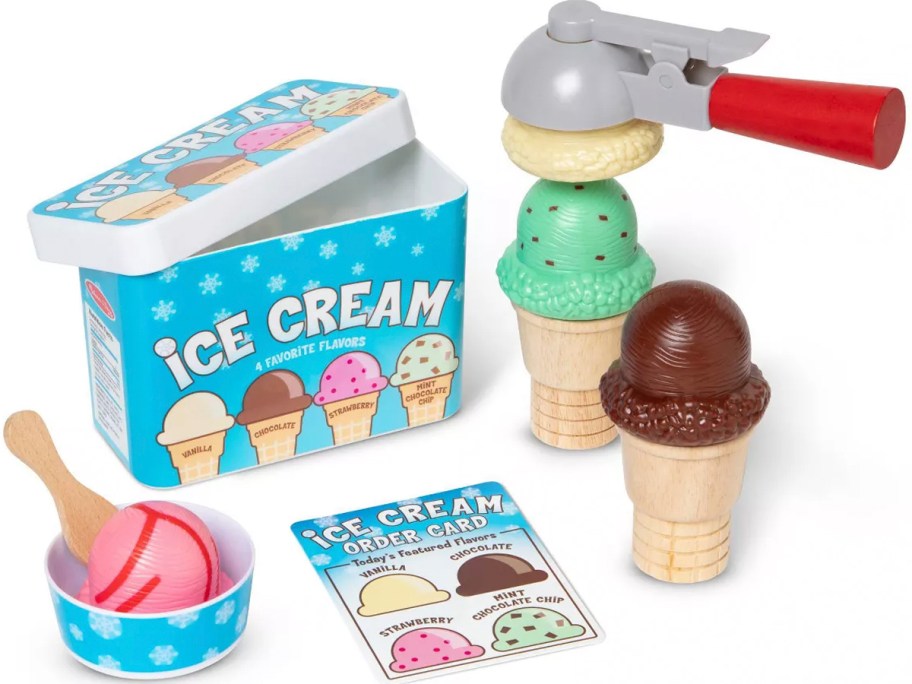 melissa and doug ice cream set stock image 