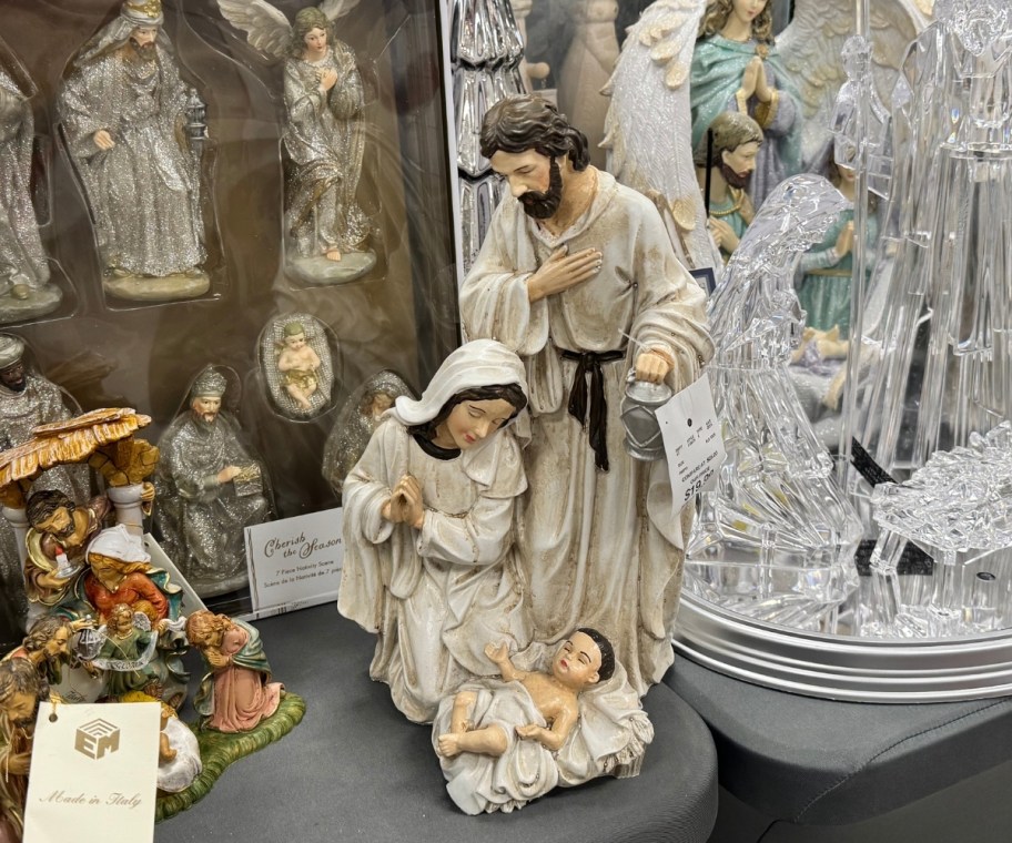 a ceramic nativity scene