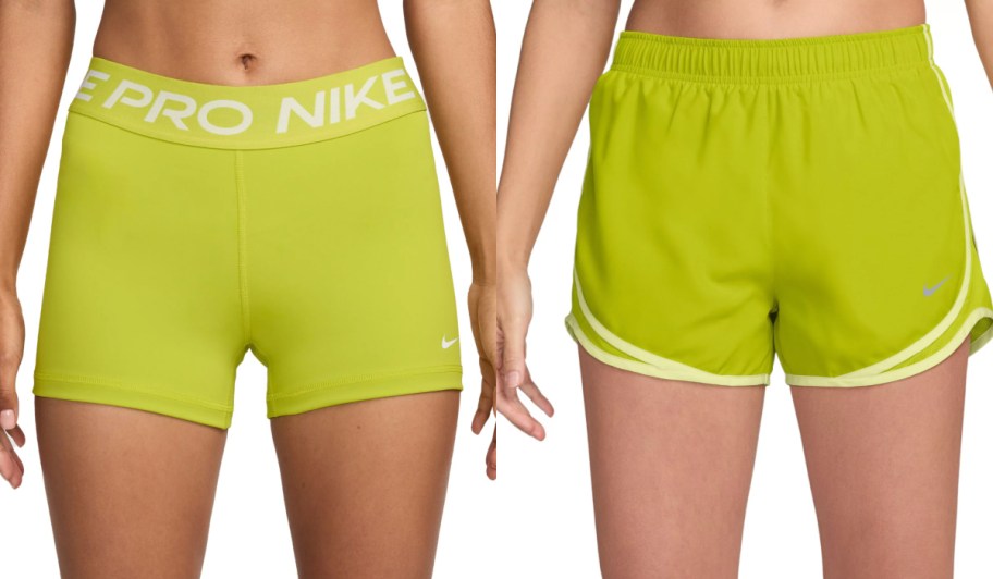 two green shorts