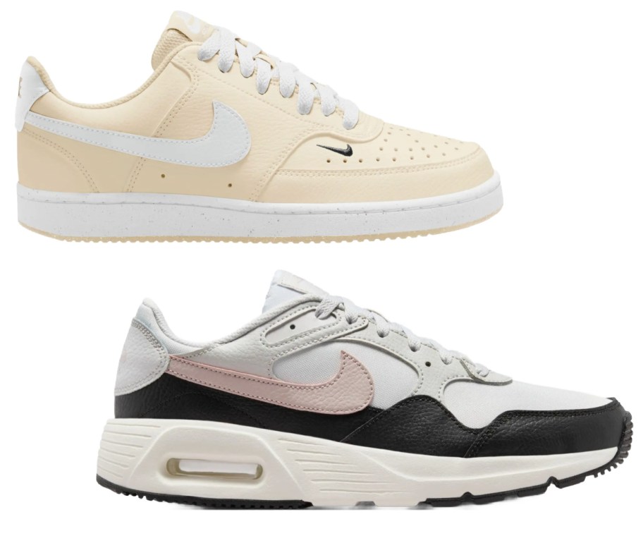 two womens nike sneakers