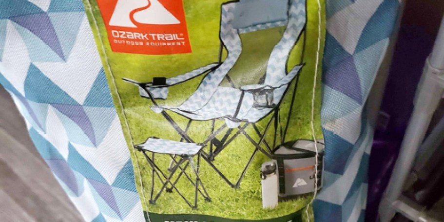 Ozark Trail Camp Chair w/ Foot Rest or Cooler Only $12 on Walmart.com