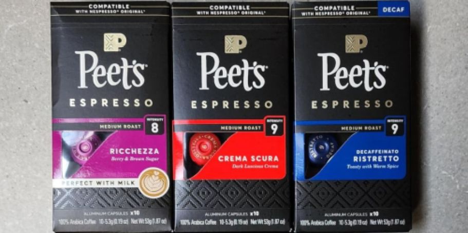 Peet’s Espresso Capsules 50-Count Variety Pack Only $20.48 Shipped on Amazon