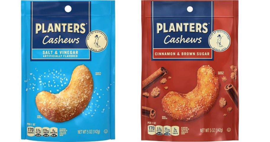 Planters Cashews 5oz Bag stock images