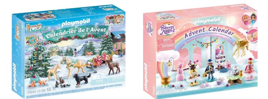 two playmobil advent calendar boxes