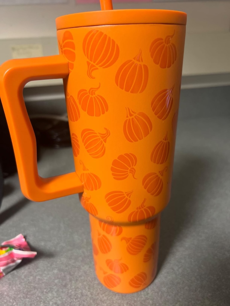 Simple Modern pumpkin tumbler 