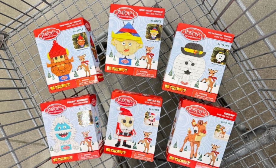 6 Brickcraft Rudolph ornament Brick Building Kits