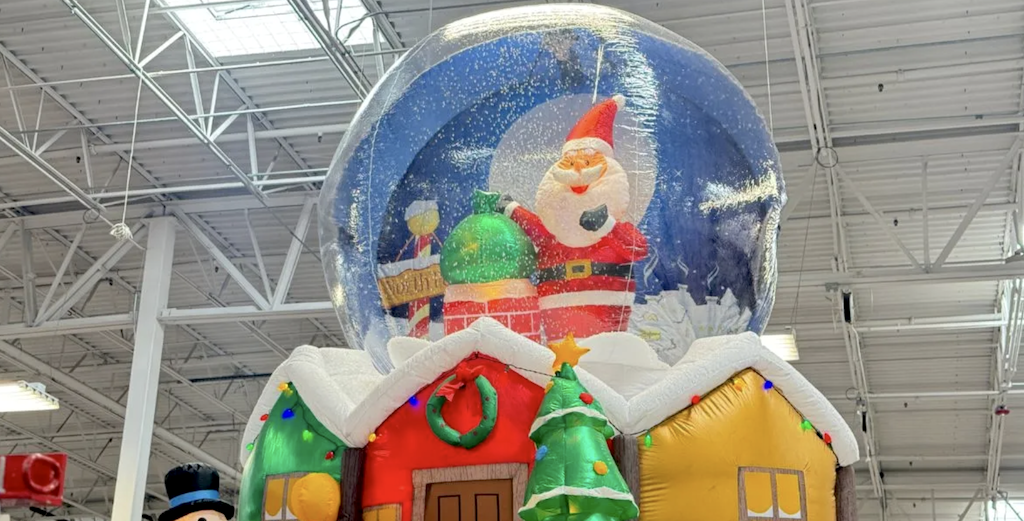 NEW Christmas Inflatables at Sam’s Club | Santa Snow Globe, Mickey Mouse, The Grinch, & More!