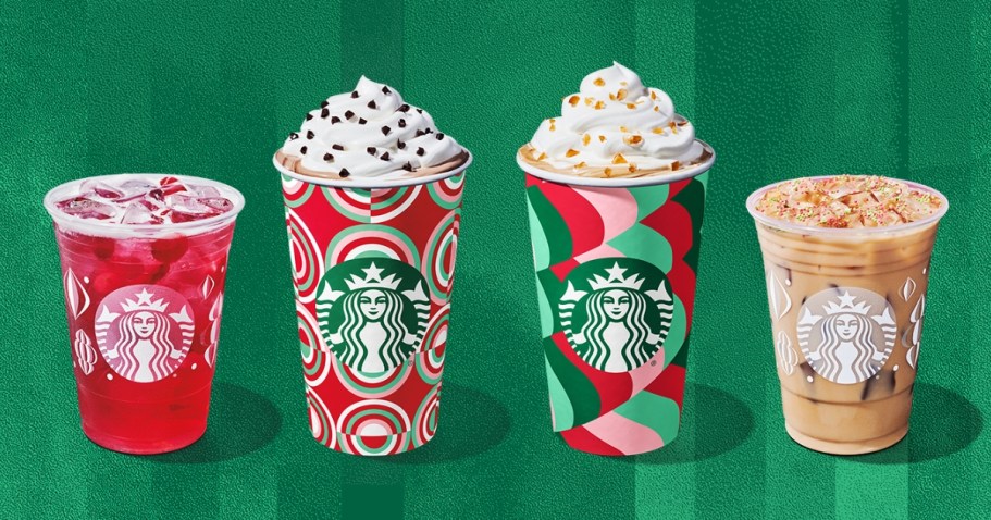 Starbucks 2024 Holiday Menu Returns 11/7 + New Seasonal Creamers & Cold Brews!