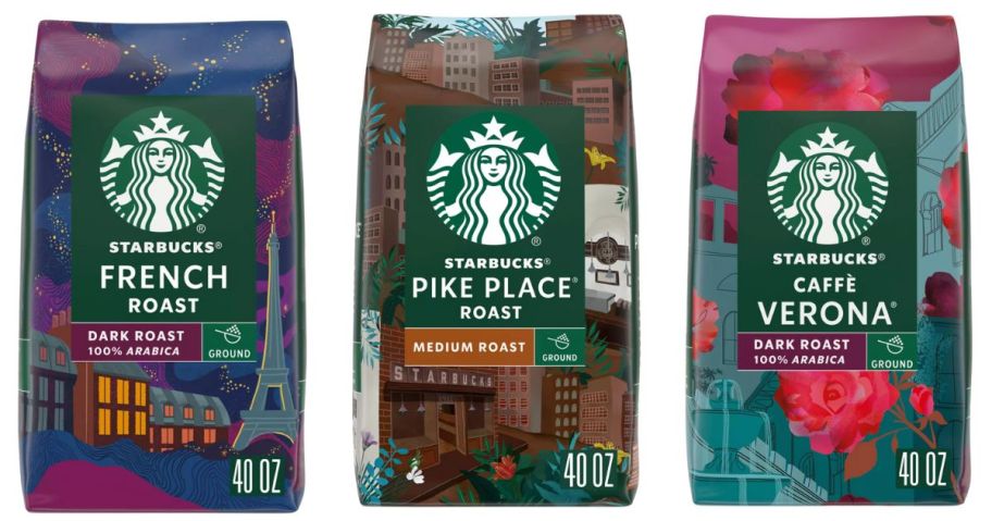 starbucks ground coffee 40oz bag stock images