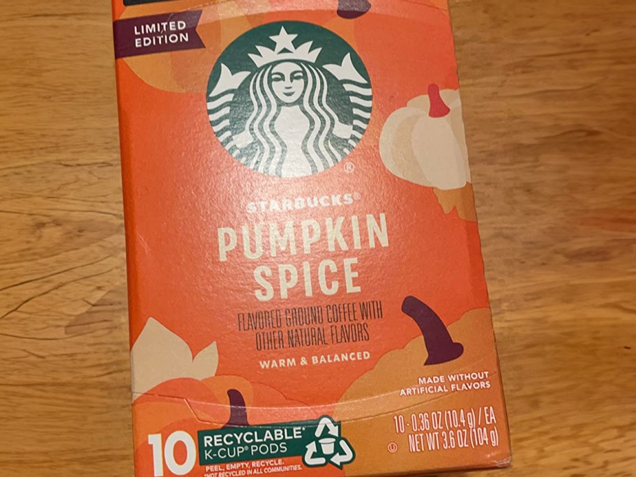 pumpkin spice starbucks pods