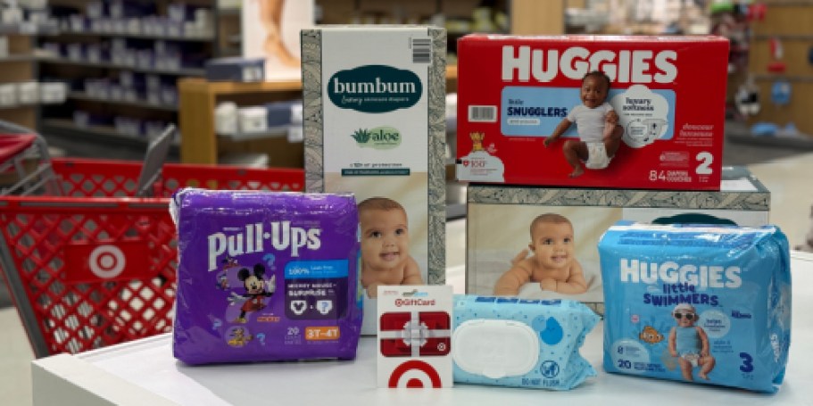 *HOT* Over $90 Worth Of Diapers ONLY $53.66 Shipped After Target Gift Card