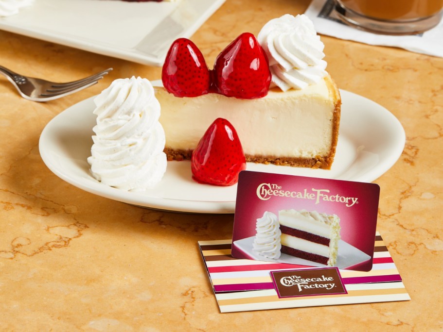 FREE $10 Cheesecake Factory Bonus Card w/ $50 Gift Card Purchase