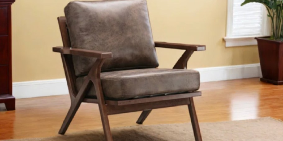 Up to 75% Off Wayfair Chairs | Faux Leather Accent Chair Only $164 Shipped (Reg. $680)