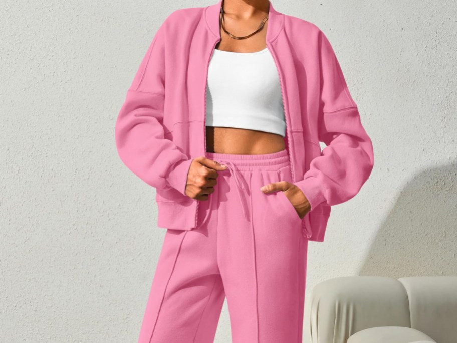 woman-wearing-pink-workout-set-with-a-white-shirt