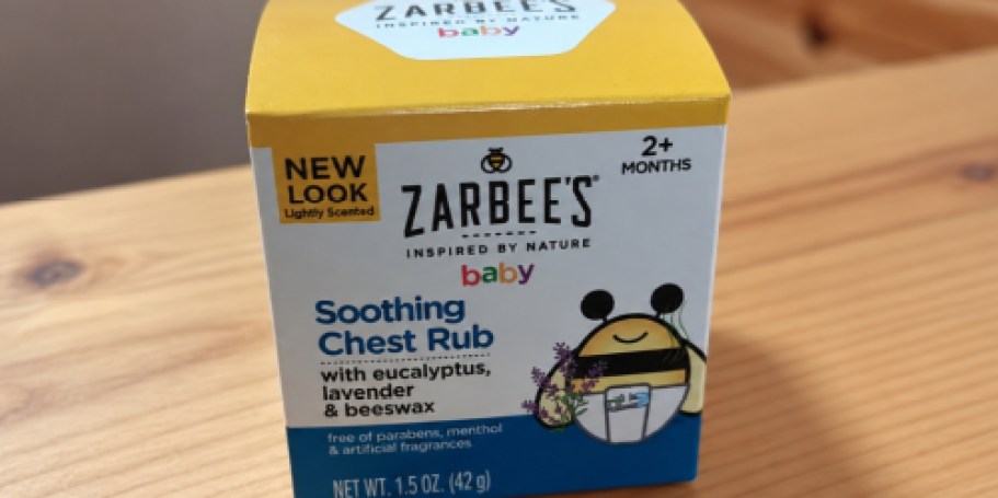 Zarbee’s Baby Soothing Chest Rub Just $2.98 After Walmart Cash