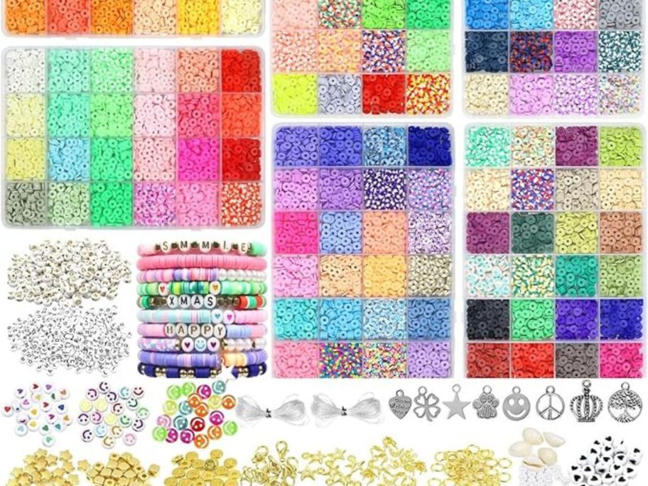 15,000-Piece Clay Bead Bracelet Kit 