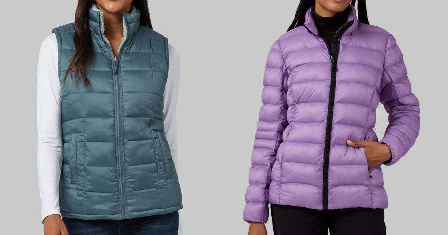 two women wearing 32 degrees vest and jacket