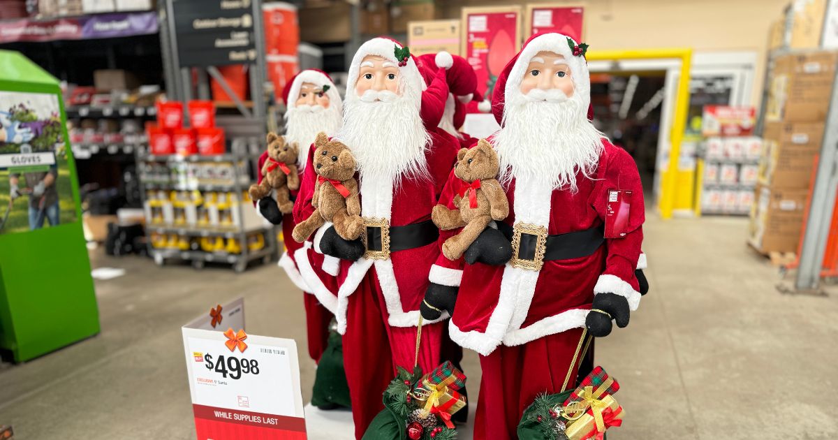 Standing 5-Foot Santa Just $49.95 Shipped on HomeDepot.com