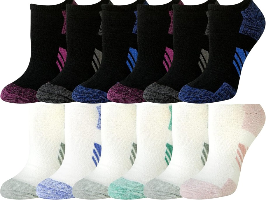 Amazon Essentials Women's Cushioned No-Show Socks 10-Pack