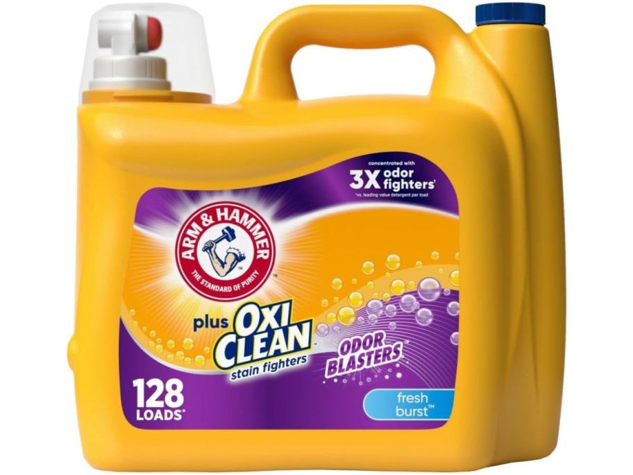 Stock image of Arm & Hammer Plus OxiClean Odor Blasters Fresh Burst Laundry Detergent 128 Loads