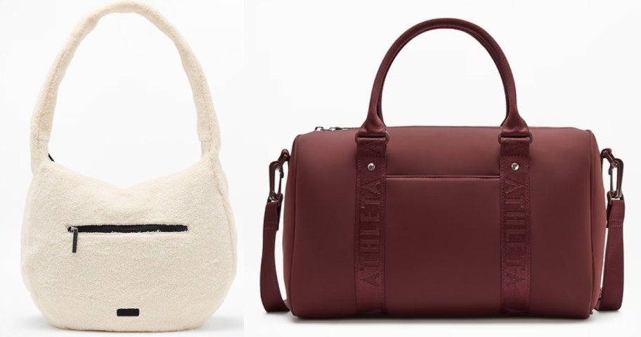 stock images of athleta hobo shoulder bag and diem speedster bag