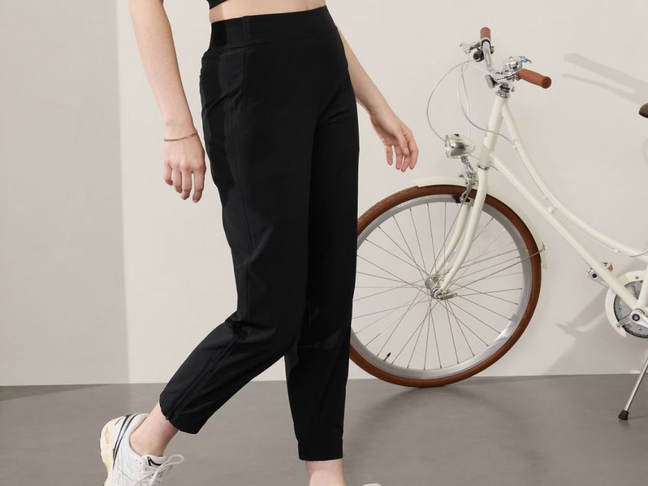 Woman wearing Athleta Brooklyn Pants