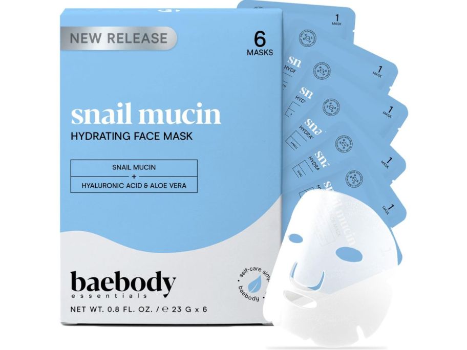 Baebody Snail Mucin Mask 6-Pack stock image