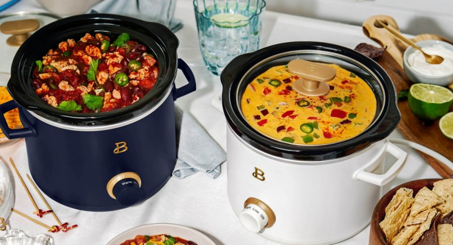 TWO Beautiful 2-Qt Slow Cookers w/ Scrub Mommy Sponges Only $25.56 Shipped for Walmart+ Members