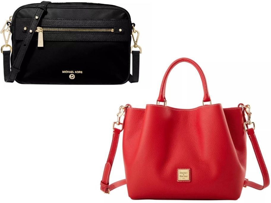 Stock images of a Michael Kors and Dooney & Burke Bags