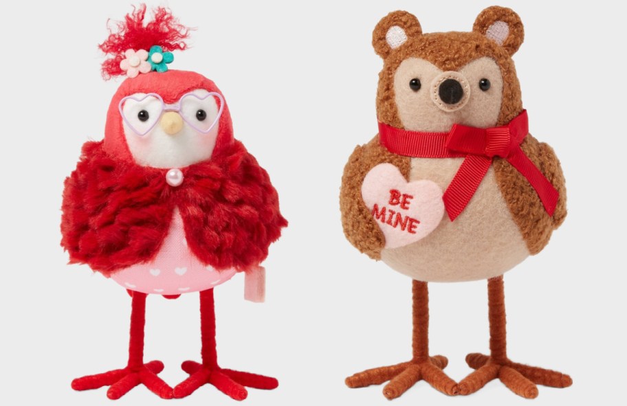 Birds chocolate box and bear bird